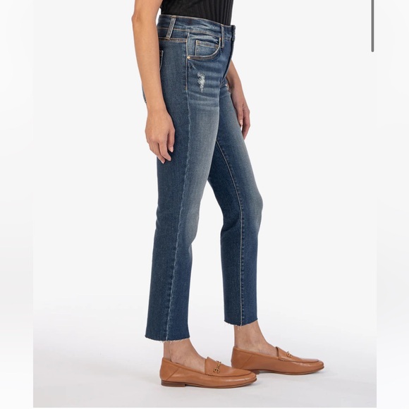 Kut From The Kloth Reese Fab Ab Ankle Straight Jeans Size 6 - Picture 2 of 11